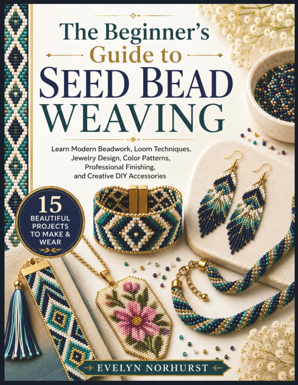 The Beginner's Guide to Seed Bead Weaving: Learn Modern Beadwork, Loom Techniques, Jewelry Design, Color Patterns, Professional Finishing, and Creative DIY Accessories