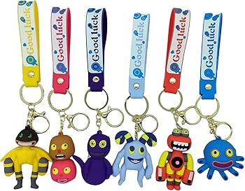 青いモンスター キーホルダー 5個セット モンソニ！シンボルキーホルダー ヤバい女子高生たち、｜モンスター