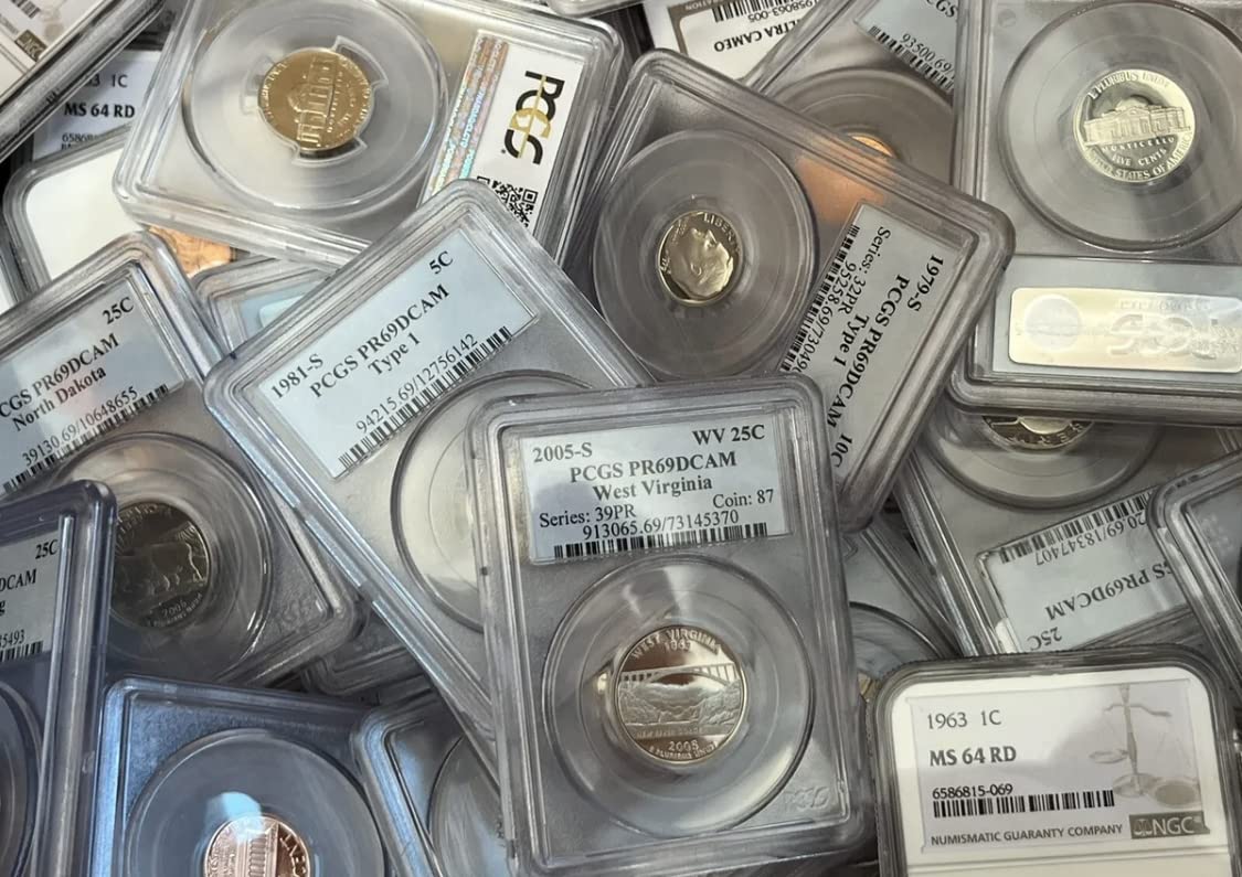 PCGS NGC 鑑定済みコイン 9個セット Amazon | 鑑定済み レアコイン バッグ PCGS と NGC グレード