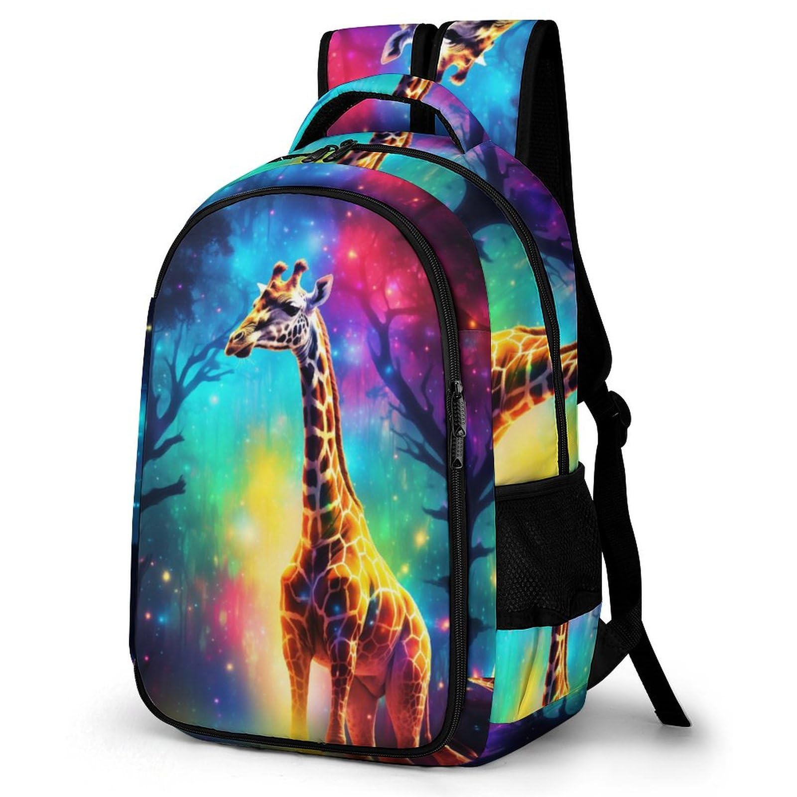 Tpisli Girls Style Giraffe School Backpack School Bags For Boys Animal Giraffe Backpack With Pocket Fashion School Bag Kids Backpack