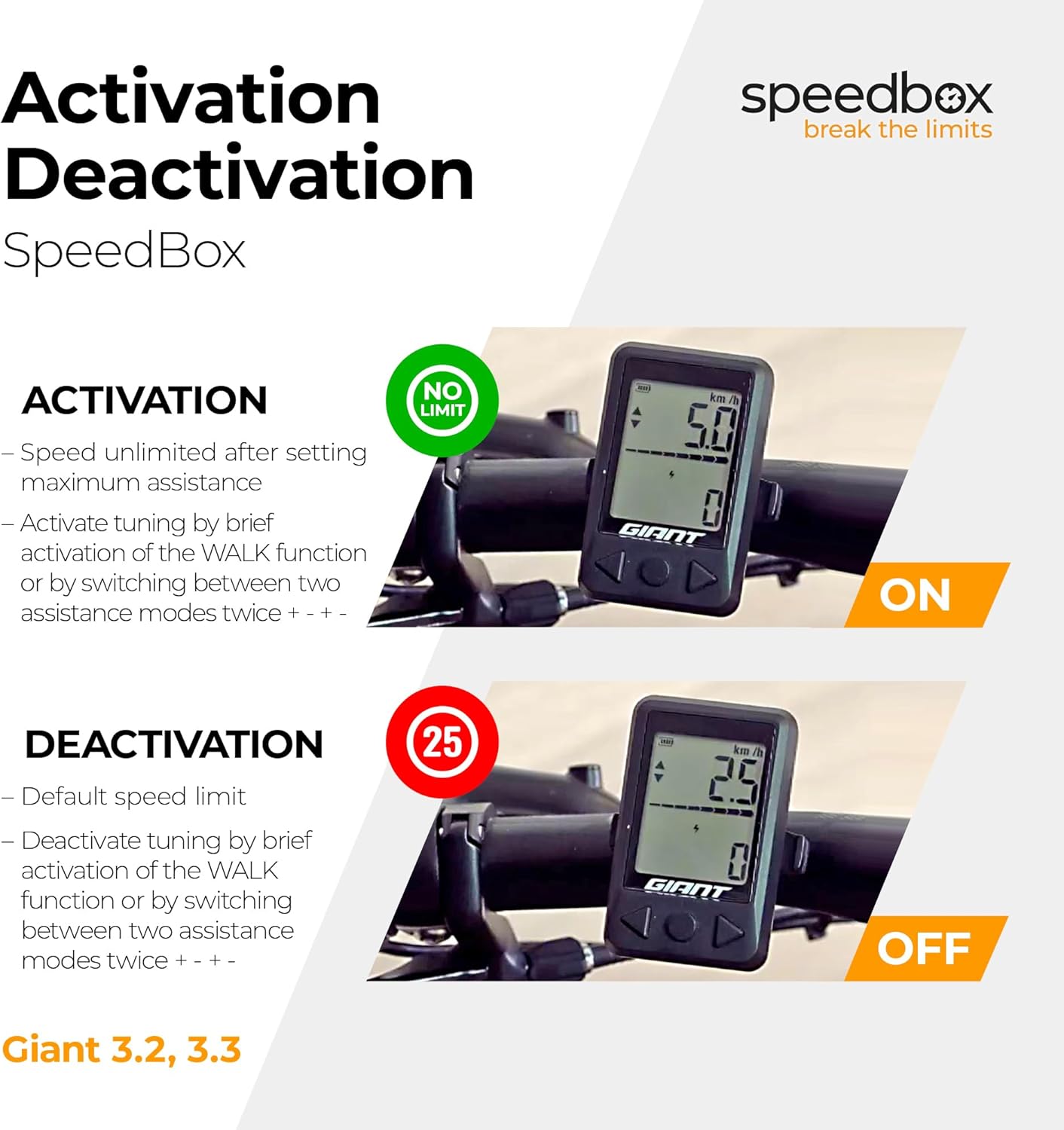 SpeedBox 3.2 Compatible with Giant E-Bikes/Tuning Chip for SyncDrive Motors 2017-2024