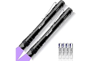 UV Black Light Pen 2-Pack for Leak, Pet Urine and Bed Bug Detection