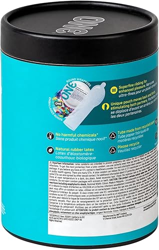 Miniatura 9 de ONE Pleasure Plus Condones  Doble Estimulación  Condones de Látex Ultra Finos  Extra Lubricados  Triple Probado  No Tóxico, Vegano, Sin OMG  Paquete