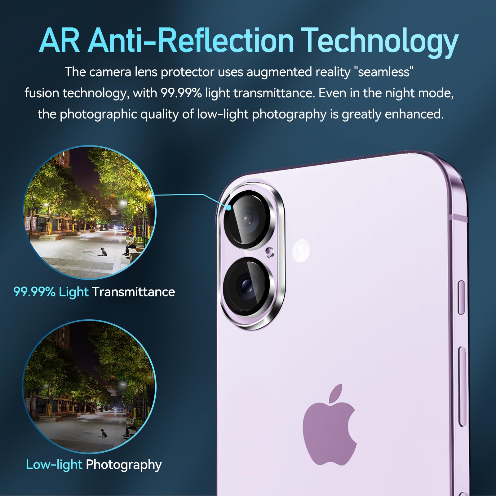 ivoler Caméra Arrière Protecteur Pour iPhone 16 Plus Verre Trempé Anti Rayures