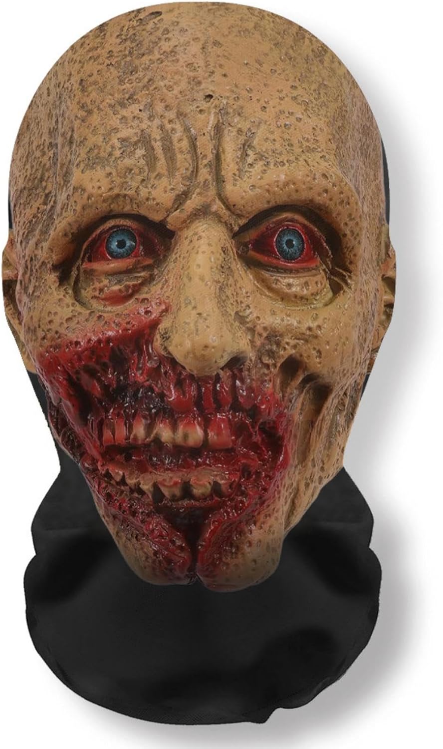 Spooky Halloween Ghost 3D Printed Full Face Mask Mesh Stretch Skull Headgear Fun Party Horror Cosplay Accessories