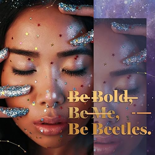 Miniatura 5 de Beetles - Kit de 20 esmaltes de uñas de gel, colección Celestial con 3 capas base de gel superior, negro, blanco, azul, morado, verde, esmalte de