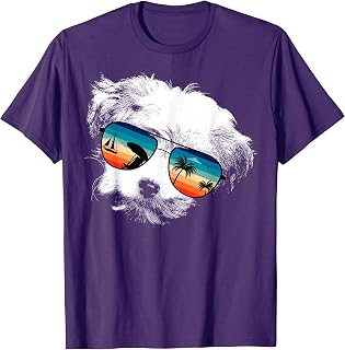 SHICHON Shirts With Glasses Sunglasses Retro Style T-Shirt