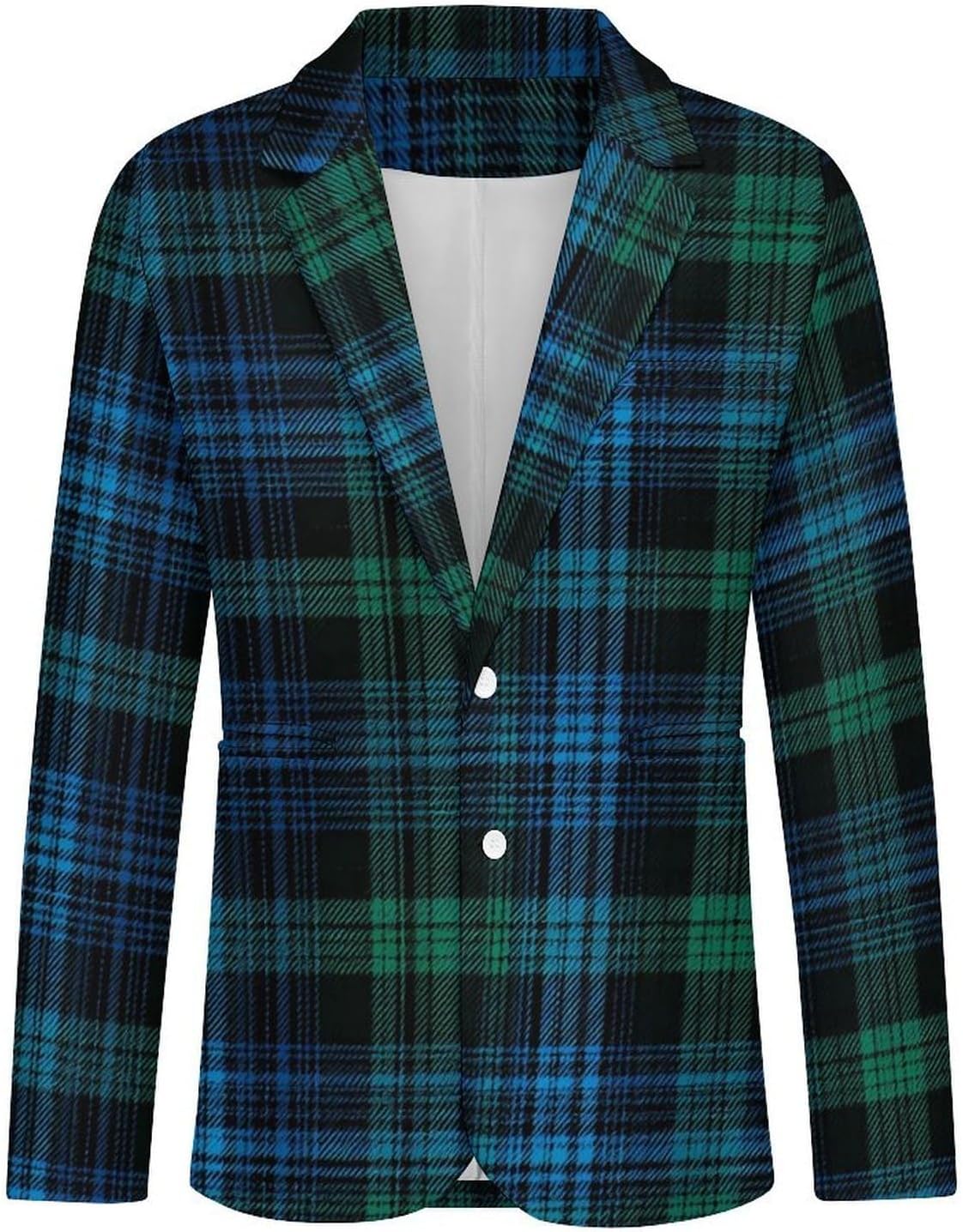 Scottish Tartan Suit Jacket for Men Print Coat Jackets Dress Suits Party Wedding
