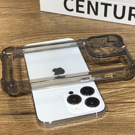 for iPhone 17 Pro Max Case Clear Black, [Not Yellowing] [Military-Grade Drop Protection] Protective Clear for Apple 17 Pro Max Case with Shockproof Bumper 2025