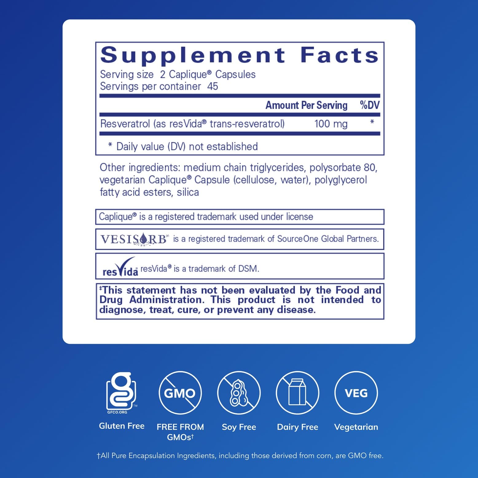 Pure Encapsulations Resveratrol VES-Sorb, 90 Capsules — Amazon image 2