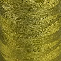 Vista 12 de Elvis 120D/2 - Hilo de bordar luminoso, carrete de 3280 yardas, color verde medusa