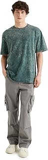 KOTON mens Oversized Washed Effect T-Shirt