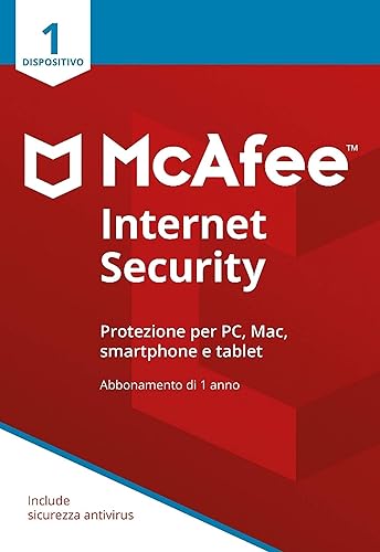 McAfee Internet Security 1 Dispositivo| Abbonamento di 1 anno |