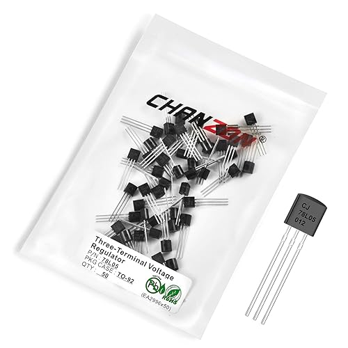 Miniatura 52 de Chanzon TL431 TO-92 Regulador de voltaje ajustable positivo IC, regulador positivo de tres terminales para administración de energía