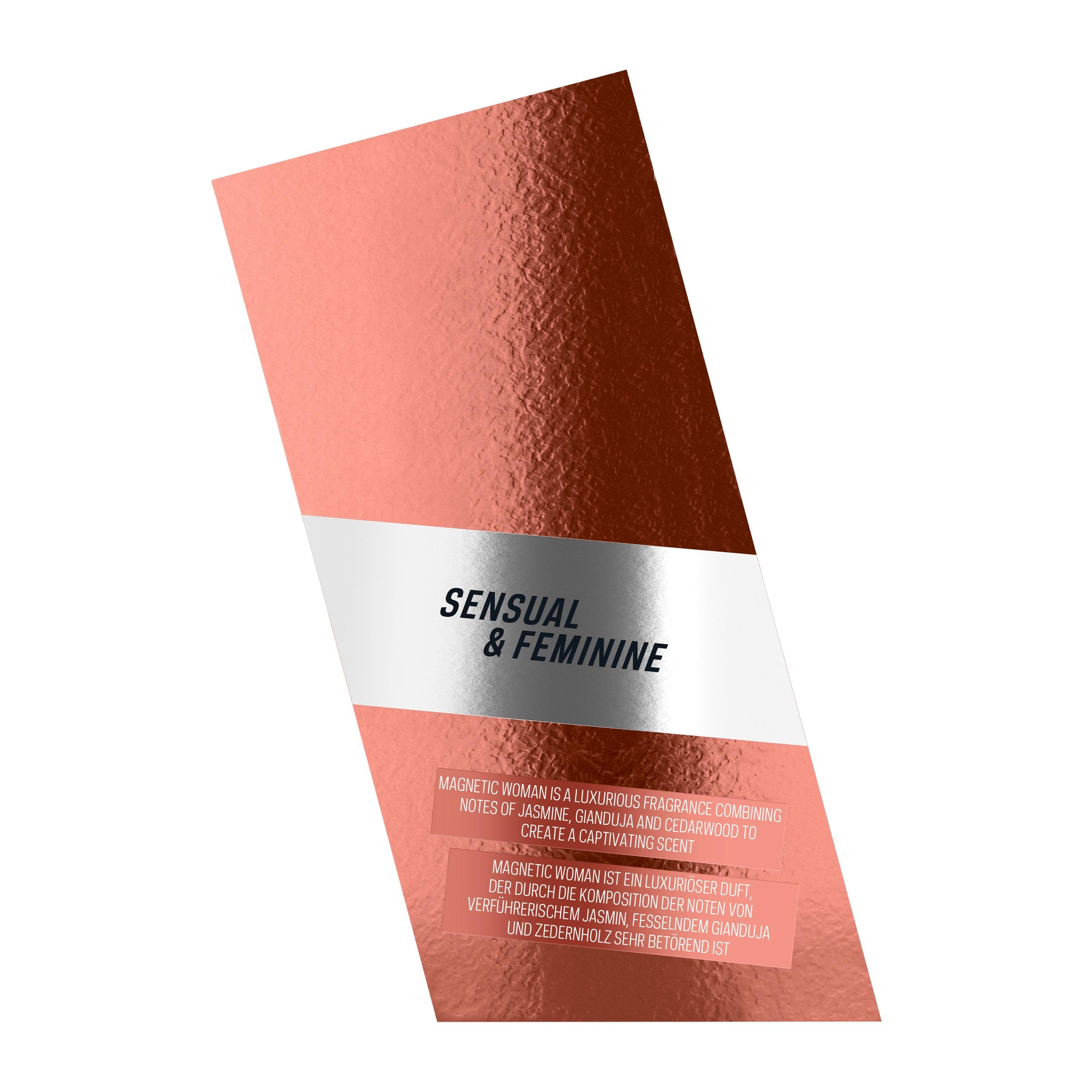 bruno banani Magnetic Woman Damska Woda Perfumowana o Słodkim Ambrowym Zapachu, 50 ml