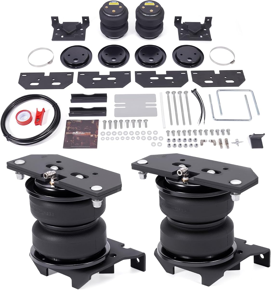 maXpeedingrods 5000 lbs Air Suspension Bag Kit for Dodge Ram 2500 2003-2013 | for Dodge Ram 3500 2003-2018, 4WD Only, w/ Internal Jounce Bumper, Rear Air Helper Spring Kit