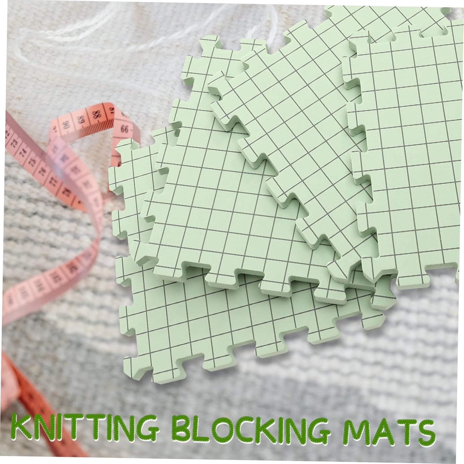 jojofuny Portable Crochet Blocking Board Set with Pins Multi-Function Foam Knitting Mat for Crochet Projects Detachable Design for Easy Storage