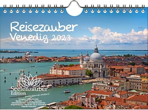 Travel Magic Venice DIN A5 Wall Calendar for 2023 Italy Seelenzauber