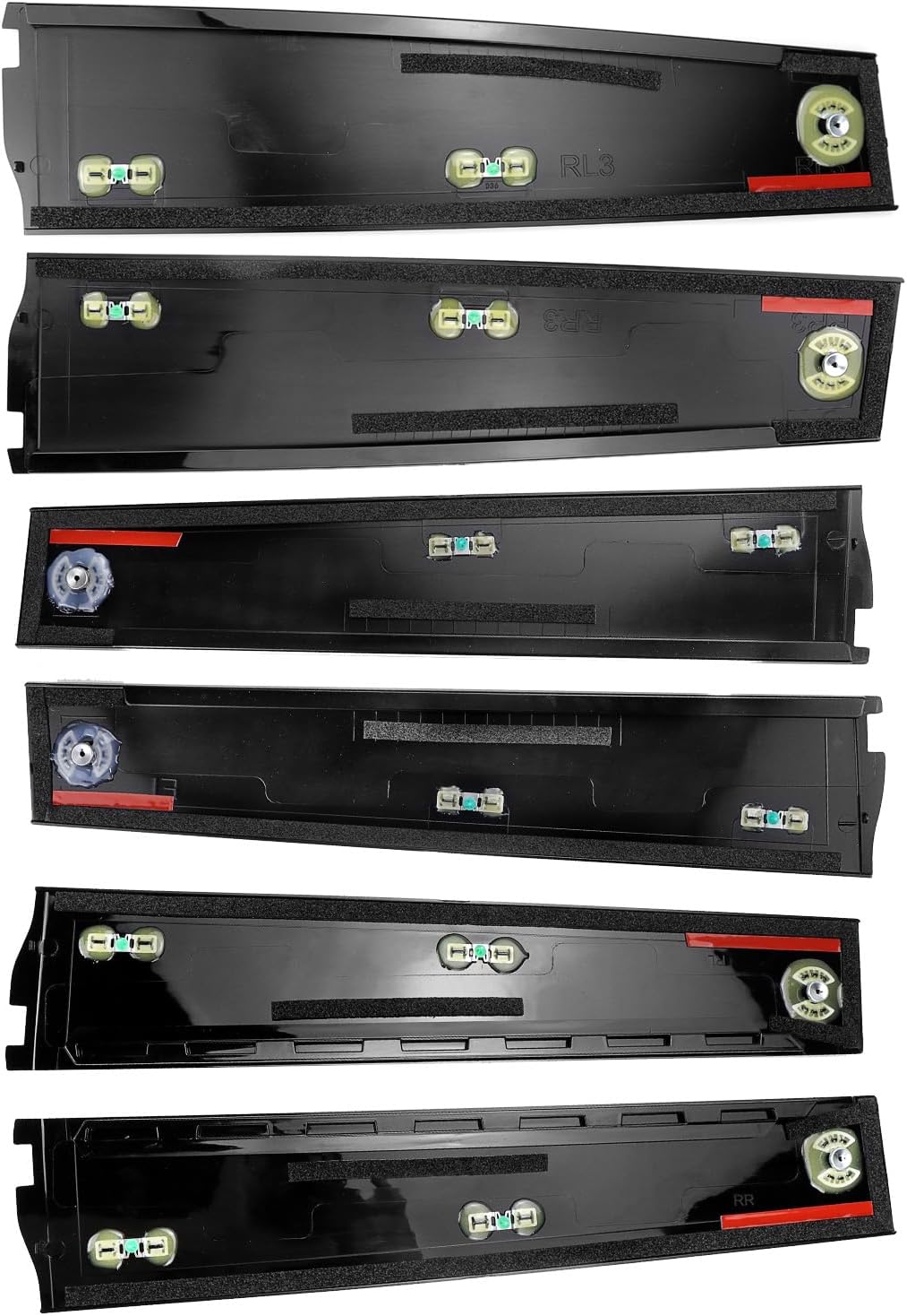 6 Pcs Door Window Trim Molding Panel,B C Pillar Applique for Chevy Suburban for Cadillac Escalade ESV for GMC Yukon XL 2015-2018 Replaces 926-241 926-242 926-243 926-244 926-247 926-248