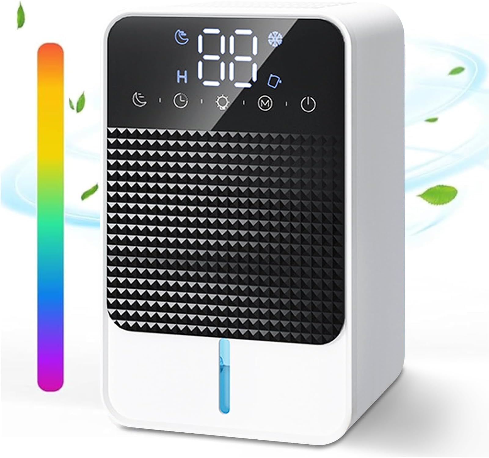 INGUNAR Smart Dehumidifier, Sleep Mode, Continuous Drainage, Clothes Drying and Hours Timer, LED Touch Screen,Two Speed Dehumidification,Home and Bathroom Mildew Remover and hygroscopic agent