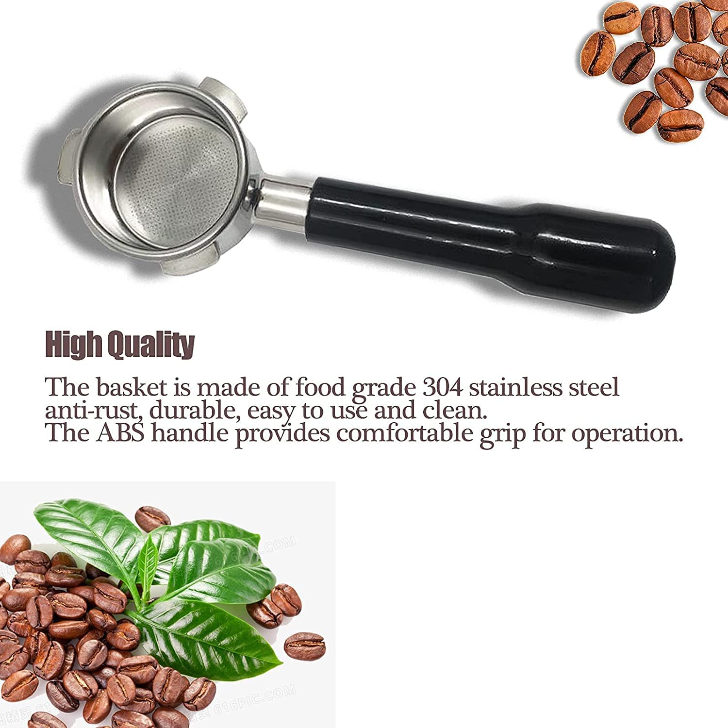 Bordhap 54mm Bottomless Portafilter for Express BES870XL BES870BSXL BES878BSS BES880BSS BES840XL and More B - Image 2
