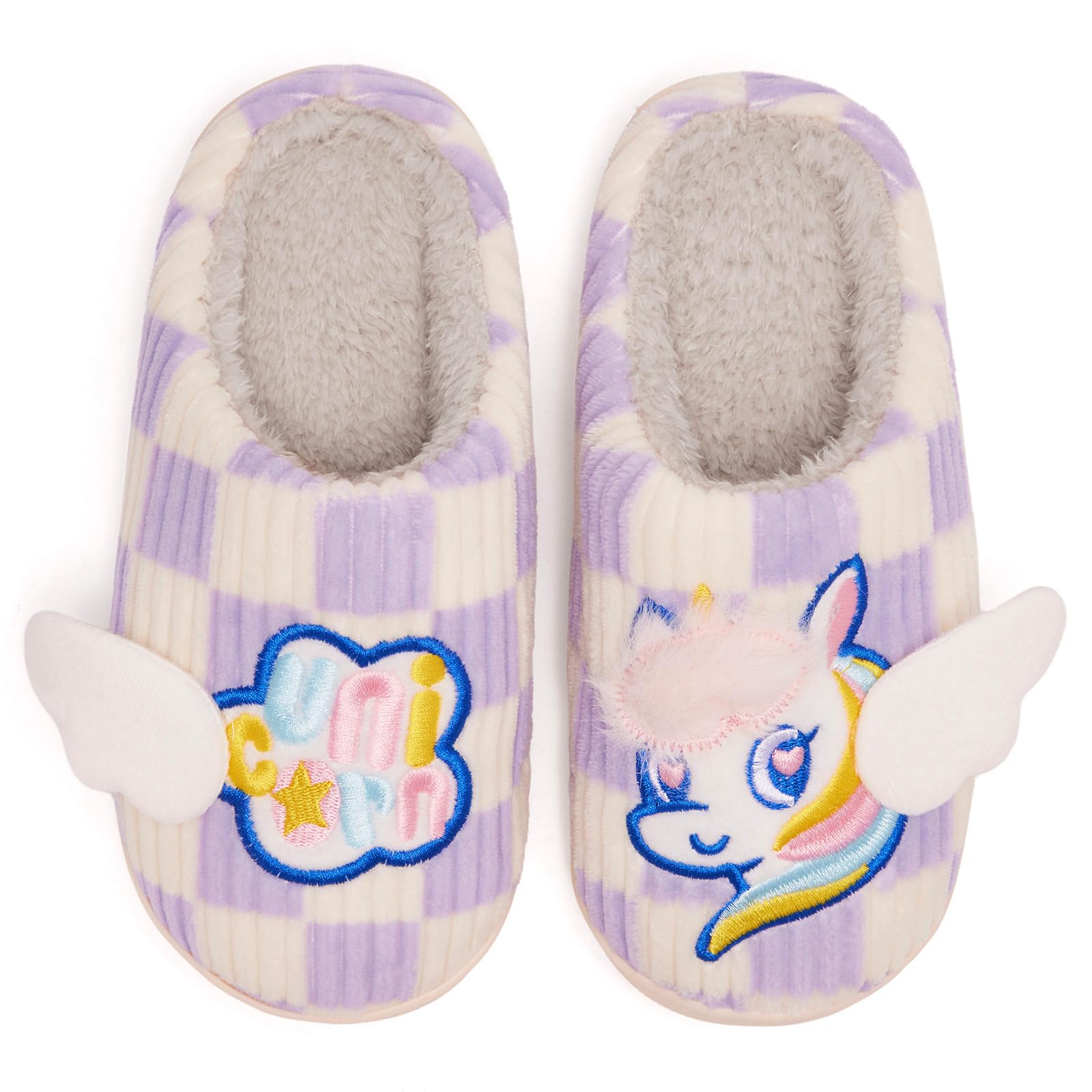 Guyarns Kids Slippers for Boys Girls Warm Winter Memory Foam House Shoes