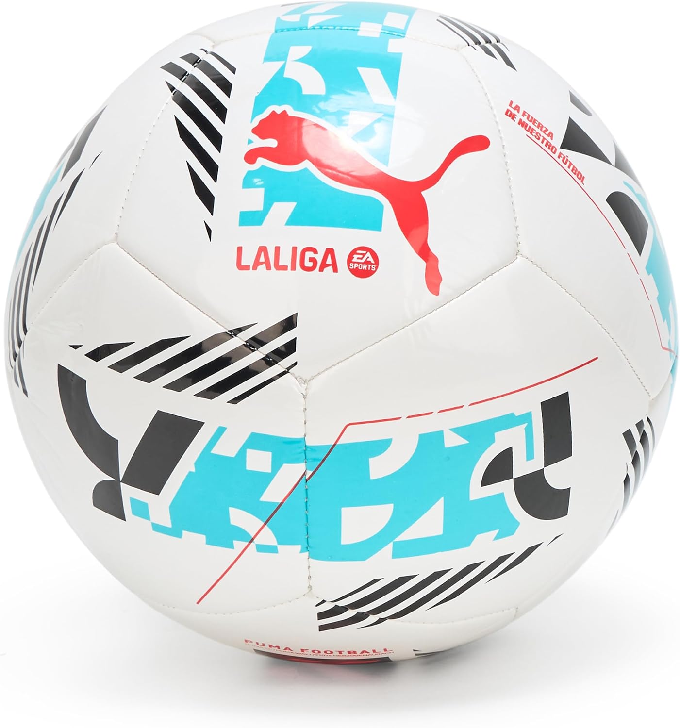 PUMA Balón de fútbol unisex Orbita LaLiga 1 cosido a máquina, blanco-multicolor AH25, 4