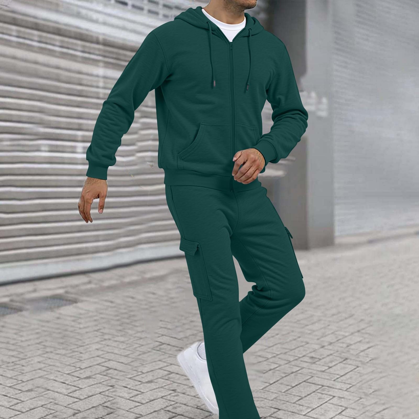 Trainingsanzug Herren Joggen Männer Set Trikot Laufkleidung Freizeit Outfit