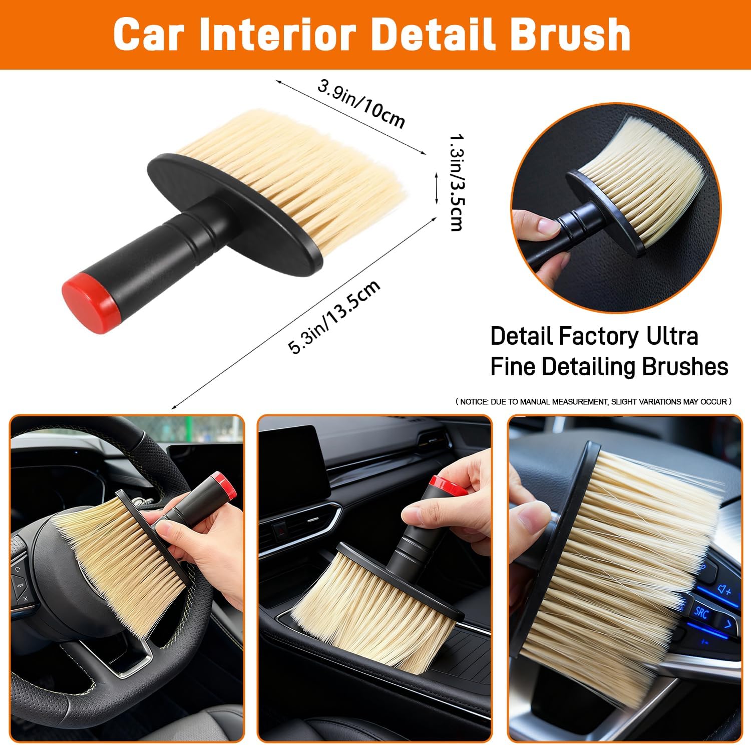 XINDELL Windshield Cleaner Tool, Extendable Car Window Cleaning Kit with 360° Rotating Head, All Purpose 10pcs Interior Exterior Glass Cleaner for Cars Trucks SUVs, with Microfiber Pads & Towels