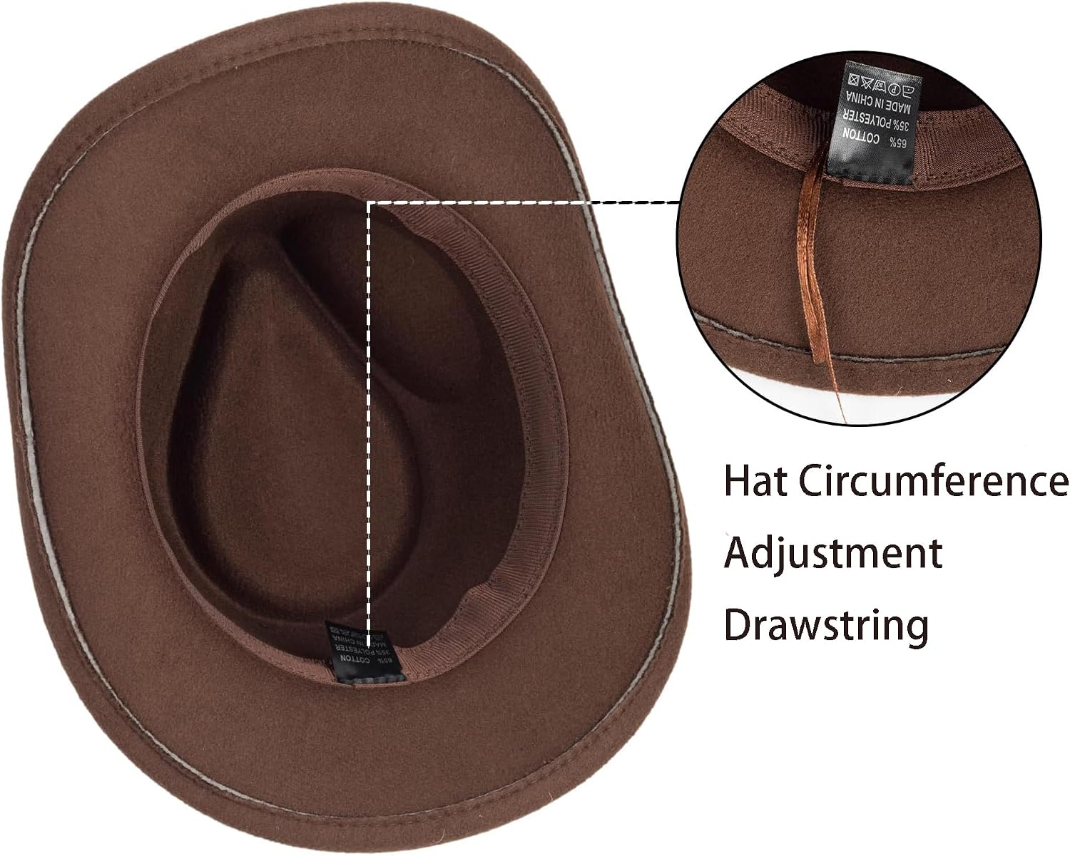 FGSS Kids Western Hats Toddler Boys Girls Cowboy Felt Fedora with Belt Buckle 3-7T