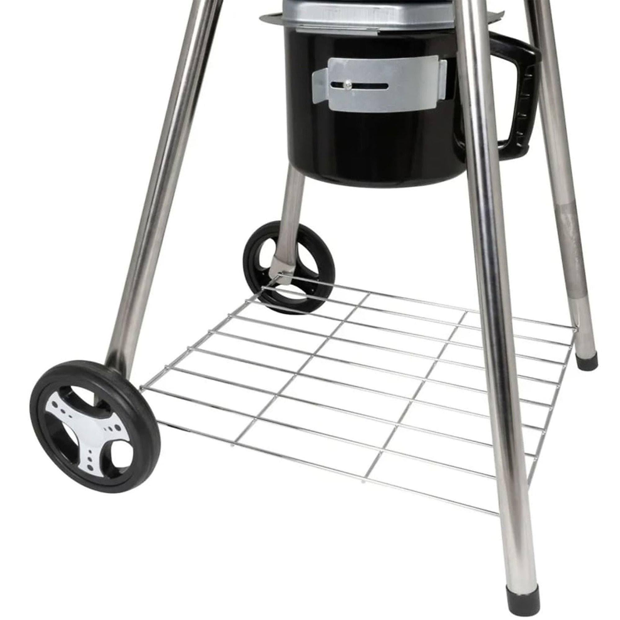 Well Home Barbacoa de carbón H.99cm en 4 Patas y Ruedas