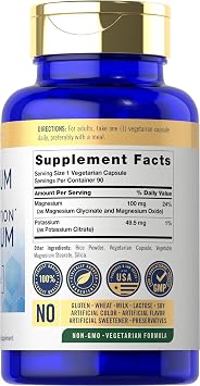 Carlyle Potassium Magnesium Supplement | 90 Capsules | High Absorption