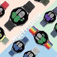 Vista 8 de 18mm Nylon Sport Quick Release Watch Bands Compatible with Garmin Venu 4 41mm/3S 41mm/Venu 2S/Vivoactive 4S/Vivomove 3S/Active S/Forerunner Dark