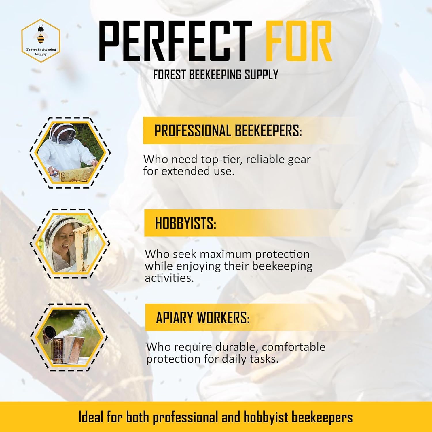 Ventilated Bee Jacket with Fencing Veil Hood - Ultra Light Air Mesh Beekeeper Jacket