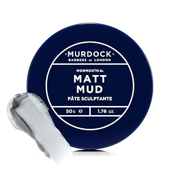 Murdock London Matt Mud | Non-Shine Shaping Clay | Vegan with Kaolin & Vitamin E | Made in England | 1.7 oz