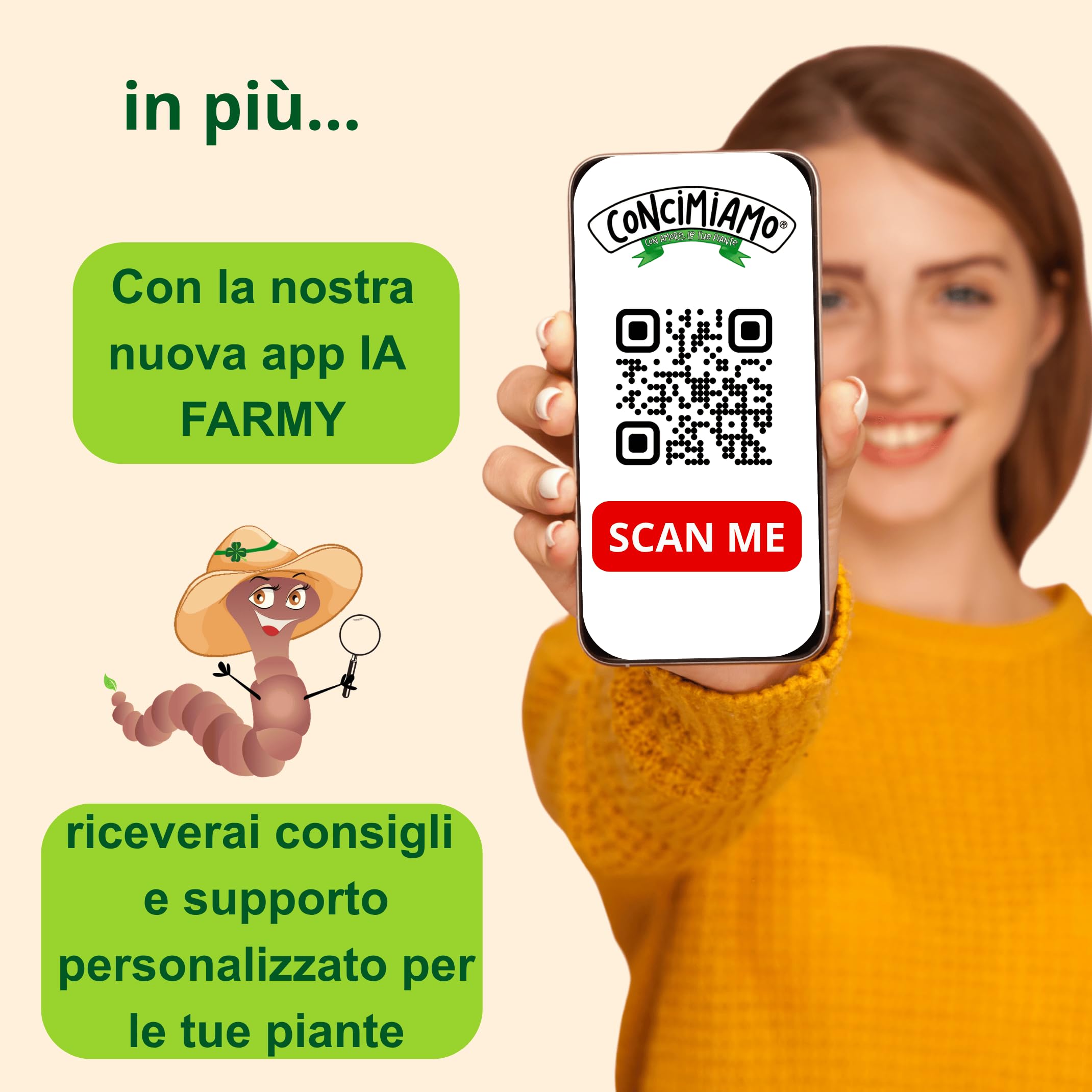 Kit Concimazione Perpetua Suolo Vivo Concimiamo® | Humus di Lombrico, Zeolite e Biochar | Ricrea la fertilità della Terra Amazzonica |100% BIO fino a 20 m² per Orto, Vasi, Giardino e Piante da Frutto