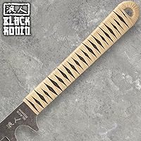 Vista 5 de Black Ronin Combat Wakizashi Sword with Injection Molded Sheath Stainless Steel Blade Cord-Wrapped Handle