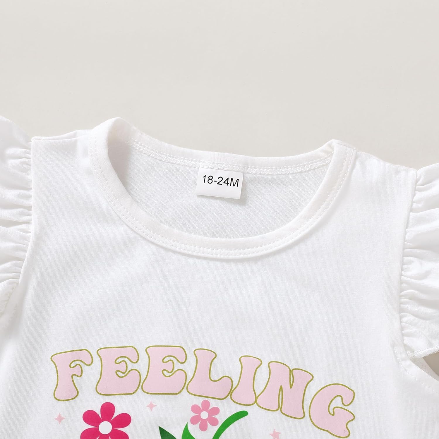 YOUNGER TREE Toddler Baby Girls Clothes Sunflower T-shirt + Bowknot Shorts with Cute Summer Girl Clothes Set - Image 4