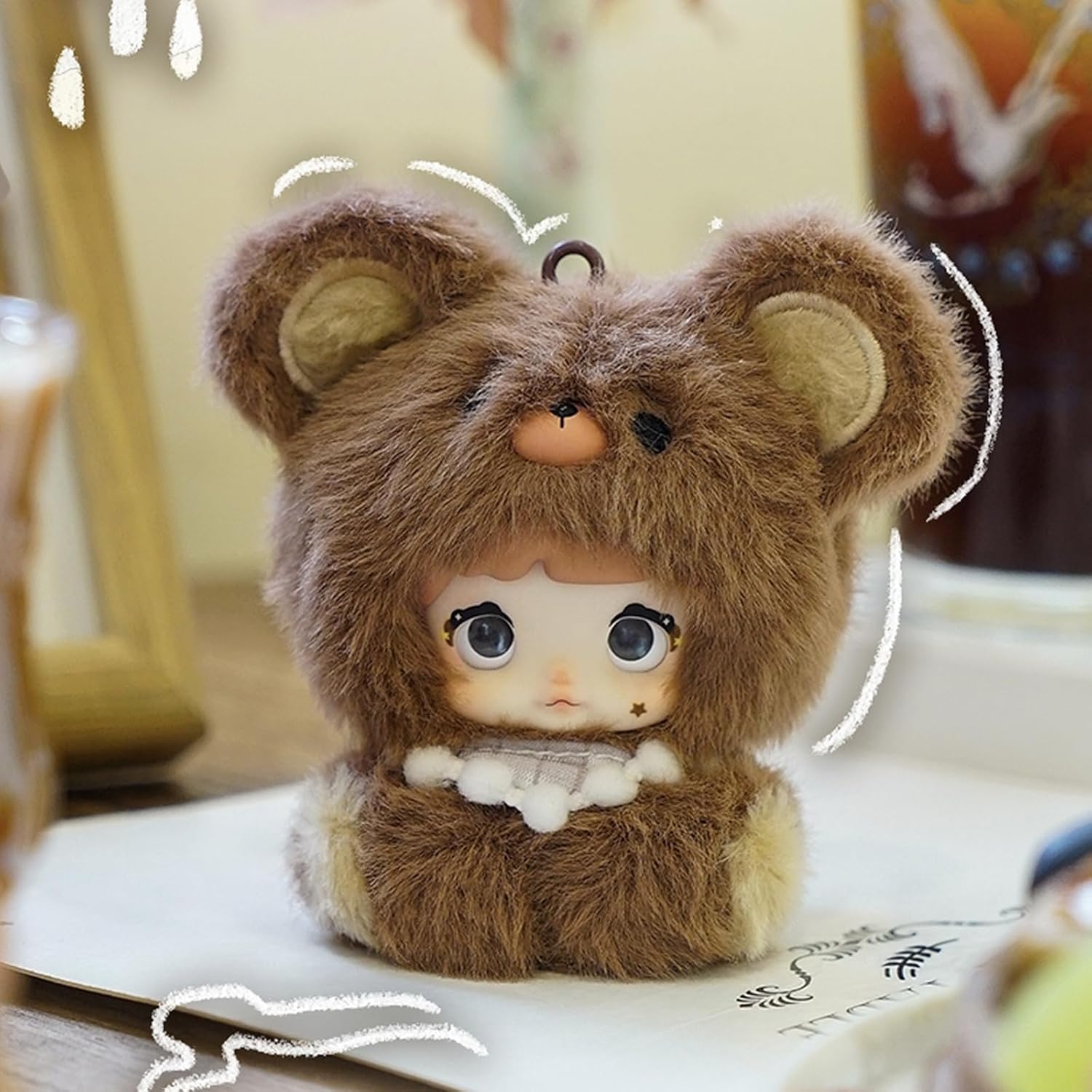 BEEMAI Nommi Baby Series Plush Blind Box 8PCs (Set of 8 No Repeat) Cute Figures Collectible Toys Birthday Gifts