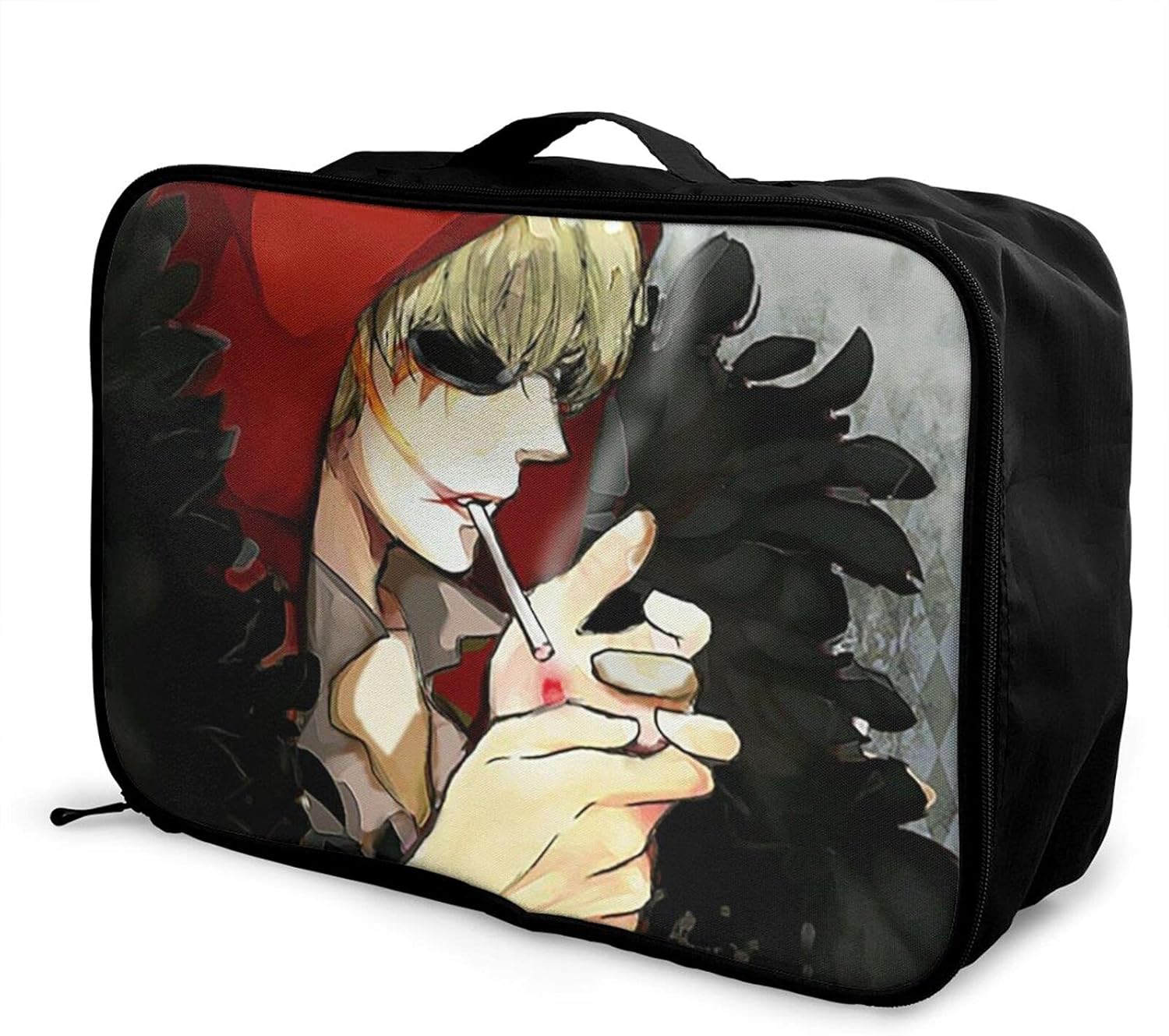 One Piece ワンピース コラソン 折りたたみ トラベルバッグ 16l 機内持込可 スーツケース スーツケース固定可 の持ち手に通せる 旅行バッグ 付与 大容量 ボストンバッグ 手のひらサイズの