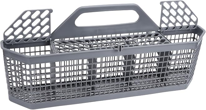 Syrisora Dishwasher Storage Basket Universal Plastic Dishwasher Cutlery Silverware Basket for GE WD28X10128