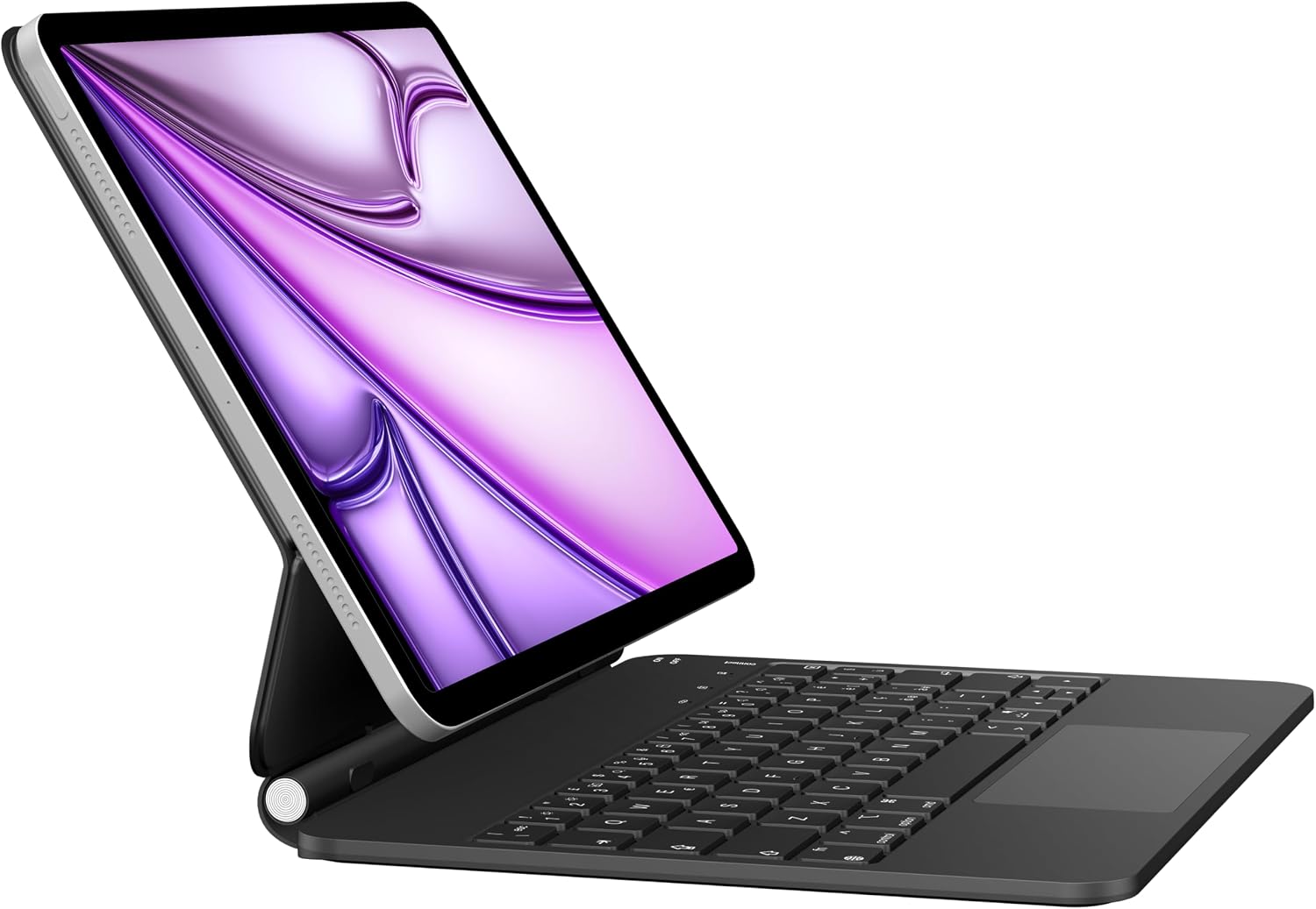 Étui Clavier CACOE Pour IPad Air 11 & Pro 11 - Avec Pavé Tactile, Rétroéclairage 7 Couleurs, Magnétique Et Détachable (Noir)