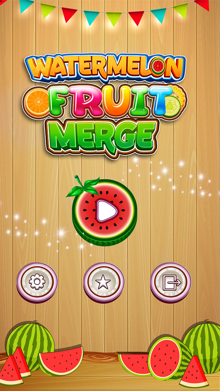 Watermelon Fruit Cutting Suika Merge Master: Fruit Swipe Puzzle
