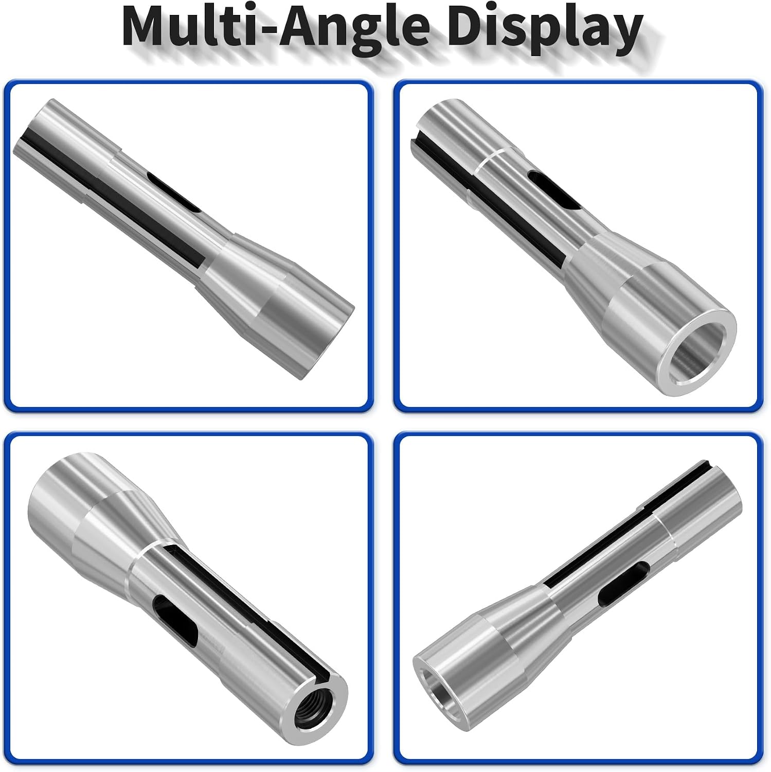 R8 to MS2 Morse Taper Adapter, 7/16-20UNF Thread