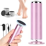 LIONVISON Electric Foot Callus Remover: Adjustable Speed Foot File for Cracked Heels - Working Women's Summer Pedicure Tool with 60pcs Sandpaper Discs - Dead Skin Remover for Dry Feet at-Home