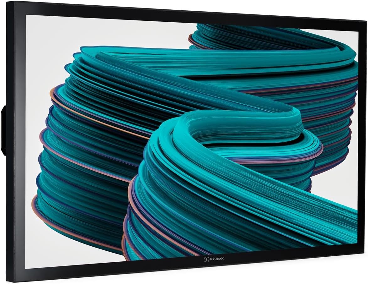 Displays2go 55" Outdoor Non-Touch Digital Monitor, Anti-Glare Tempered Glass, Wall Mount (DW055HLB)