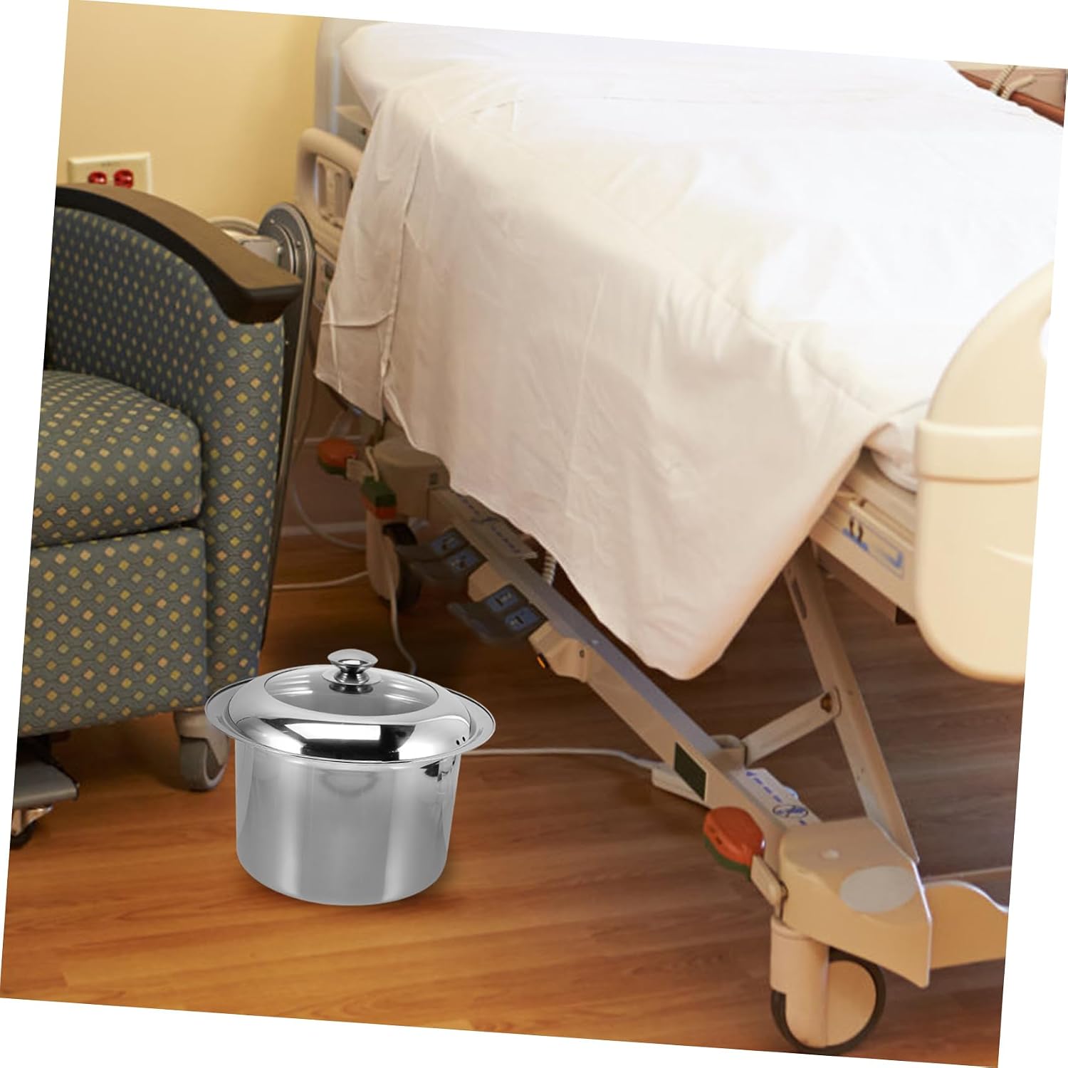 Bedpan for Home Lightweight Boy Girl's Night Urinal Stainless Steel Easy Clean