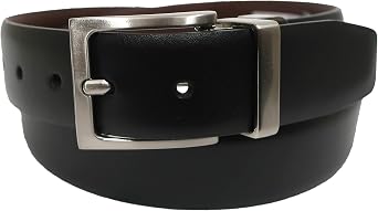 IZOD 2-in-1 Reversible Boys Belt - 1 3/16" For Casual and Dress Wear, Black and Brown