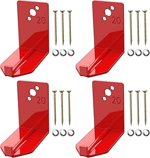 4 Pack Fire Extinguisher Mounts & Brackets, Fire Extinguisher Wall Hook Holder Hanger for 20 lb fire Extinguisher Mount
