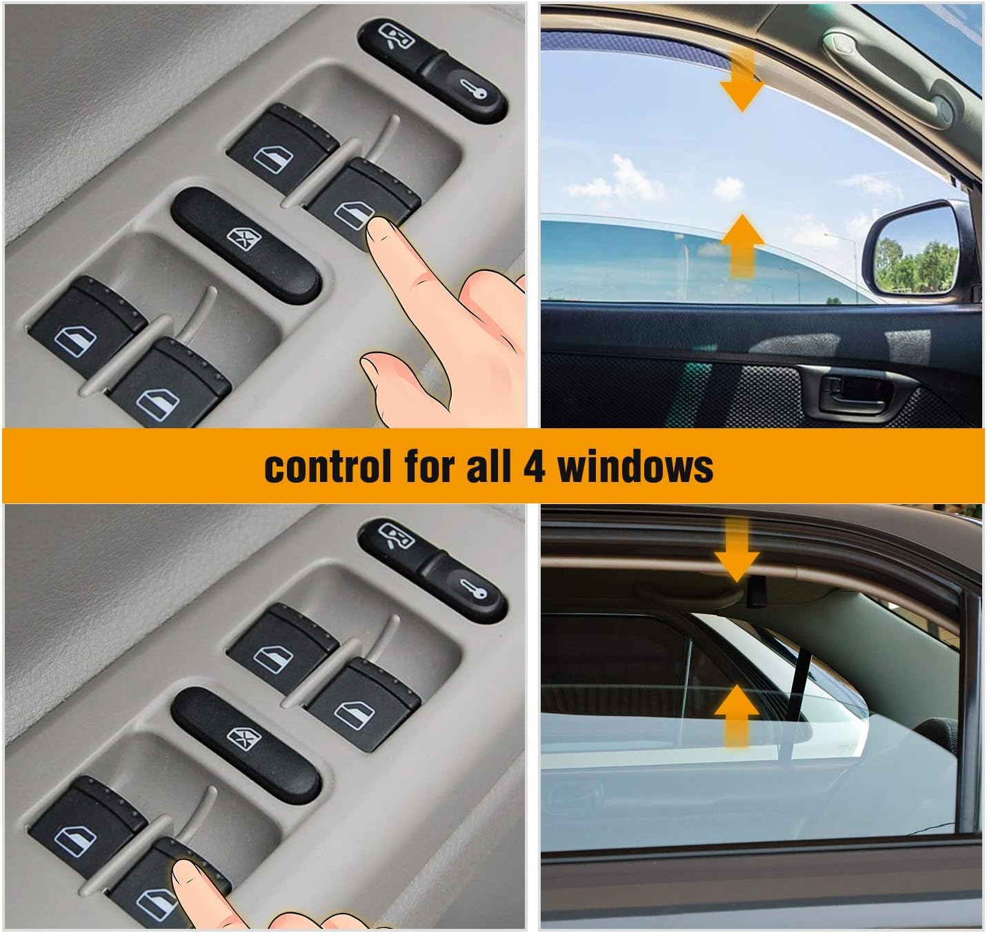 GOOACC Car Power Window Panel Master Console Control Switch for 1998-2005 VW Golf Jetta Passat